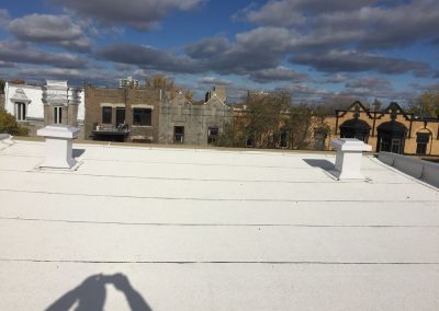 Pose de toiture en membrane élastomère Soprastar à Montréal | Toiture Roger Savoie
